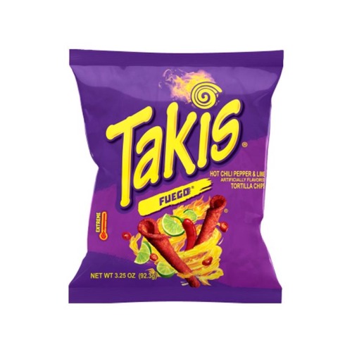 Takis Fuego Tortilla Chips 3.25 oz Bagged (Pack of 6) | Default Title