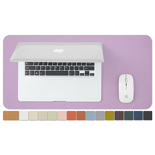 Cork Purple Desk Mat - Dual-Sided Desk Pad for Office and Home - Desk Organization and Accessories - Ideal for Large Mouse Pad and Desk Mats on Top of Desks(23.6"x 11.8") - Purple - 23.6"x 11.8"