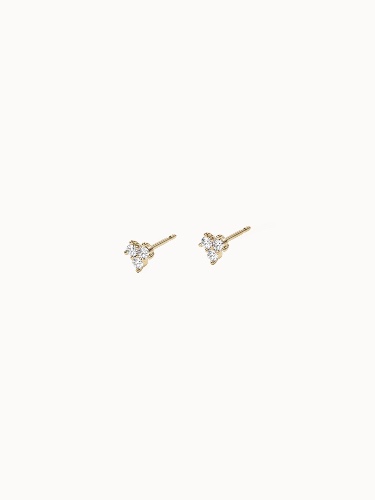 Diamond Cluster Studs - Pair (2 Earrings)
