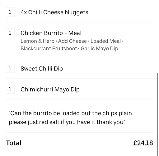 Food for me xxxxx