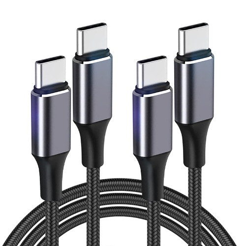 【2 Pack】 (2M/6.6FT) T Tersely 100W Fast Charging USB-C to USB-C Cable, USB Type C PD Charger Cord for MacBook Pro, iPad Pro 2022, Pixel 7/7 Pro, Pixel 6A, Samsung Galaxy S23 S22 Flip/Fold 4