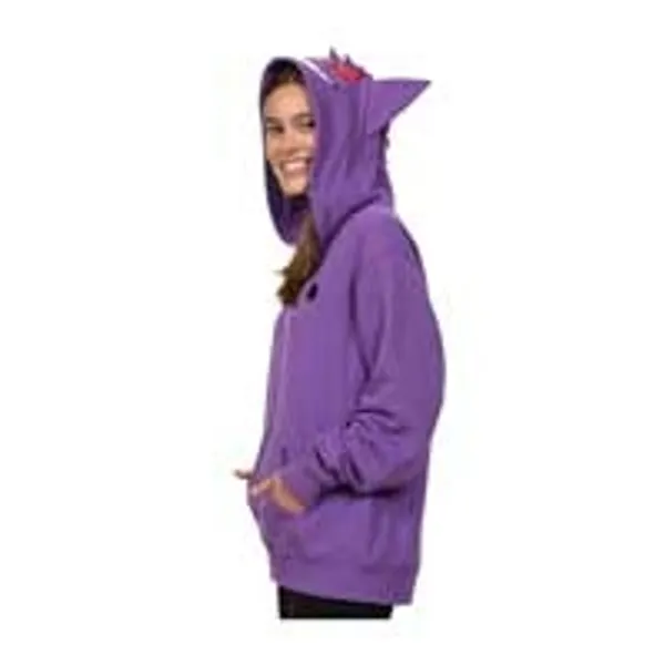 Gengar Themed French Terry Zip-up Hoodie