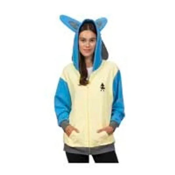 Lucario Themed French Terry Zip-Up Hoodie