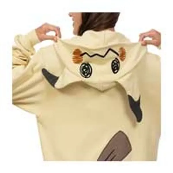 Mimikyu Themed French Terry Zip-Up Hoodie
