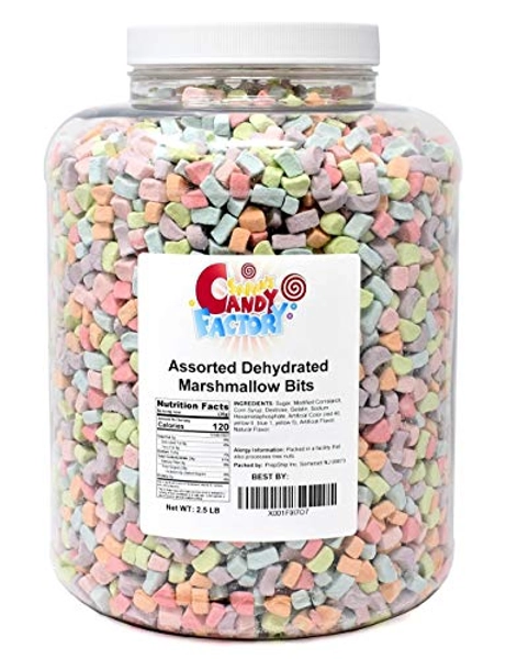 Assorted Dehydrated Marshmallow Bits in Jar (2.5 Pound (Pack of 1)) - 2.5 Pound Jar