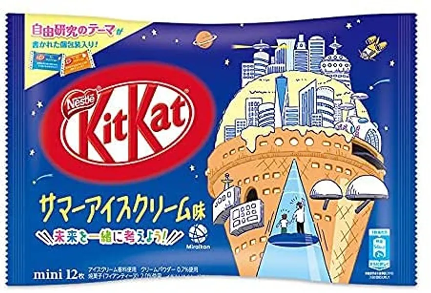 Japan, NEW LIMITED Kit Kat Mini Summer Ice Cream Flavor 12 Sheets, 12 Count (Pack of 1)