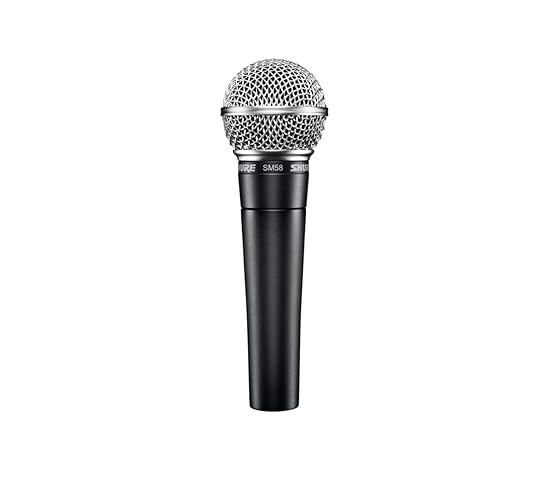 Shure SM58 Pro XLR Dynamic Microphone with 25-Foot XLR-XLR Cable - Professional Studio & Live Performance Cardioid Mic for Vocals, Podcasting, and Recording (SM58-CN) - With Cable