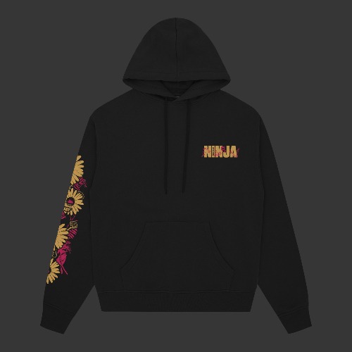 Sunflower Black Hoodie | Small