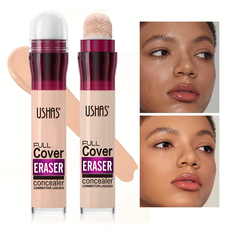 New Sponge Head Concealer for Dark Circles Freckles Acne Pigmentation and Blemishes Long Lasting Moisturizing Liquid Foundation - AliExpress 66