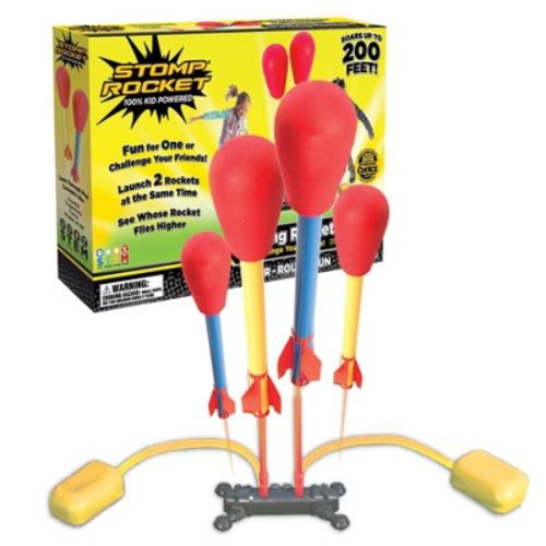 Stomp Rocket Dueling High-Flying Toy Rocket Double Launch Set