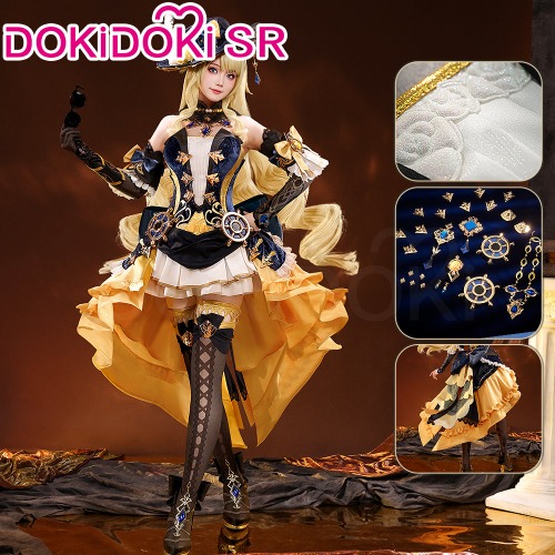 【L Ready For Ship】DokiDoki-SR Game Genshin Impact Cosplay Navia Costume Fontaine | M-Order Processing Time Refer to Description Page