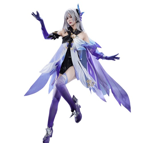 【Size XS-XL】【In Stock】DokiDoki-R Game Genshin Impact Cosplay Skirk Costume | M-In Stock