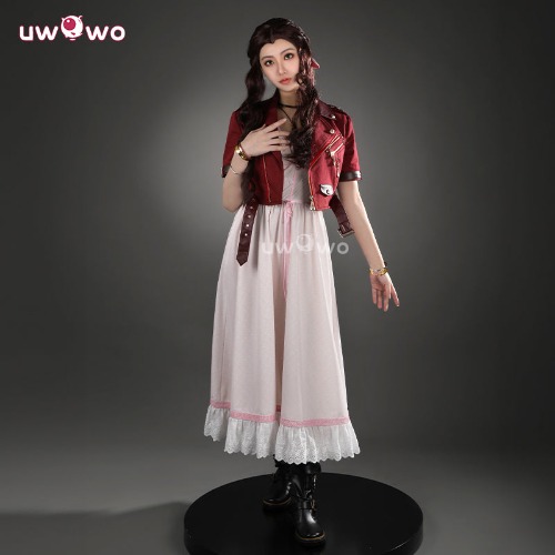 Uwowo Collab Series: Final Fantasy 7 Rebirth FF7 Aerith Cosplay Costume - 【Pre-sale】M