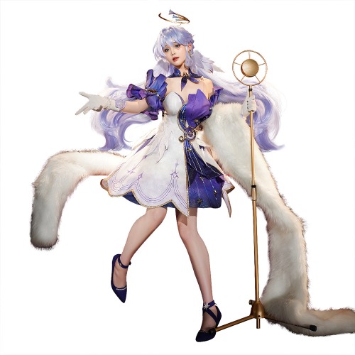 【Ready For Ship】Dokidoki-SR Game Honkai: Star Rail Cosplay Robin Costume | Costume With Shawl-M-Ready For Ship