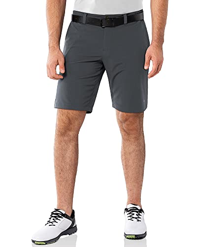 33,000ft Men's Golf Shorts 9" Dry Fit Stretch Golf Short UPF 50+ Lightweight Flat Front 4-Way Stretch Bermuda Shorts Breathable Shorts with 4 Pockets and Tee Holders - 34 - Grey
