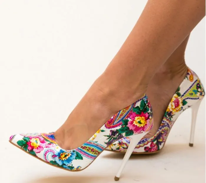 Floral Design High Heels