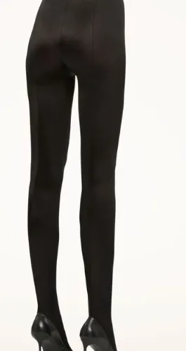 Black Satin De Luxe Tights