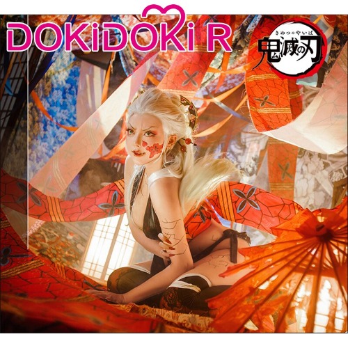 DokiDoki-R Demon Slayer: Kimetsu no Yaiba Cosplay Daki Women Sexy Costume Halloween | L
