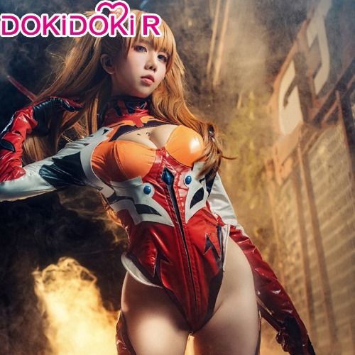 DokiDoki-R Anime EVA Cosplay Asuka Langley Soryu Costume NEON GENESIS EVANGELION | L