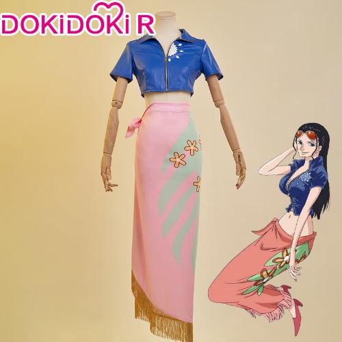 【Size S-3XL】DokiDoki-R Anime ONE PIECE Cosplay Nico Robin Cosplay Costume Women Miss Allsunday | XL
