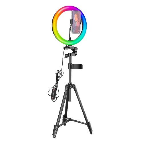 10-inch RGB Ring Light with Tripod Stand