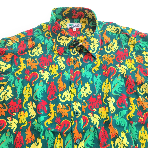 Dragons Unisex Button Up, Dungeons and Dragons Button Up, Geeky Button Up