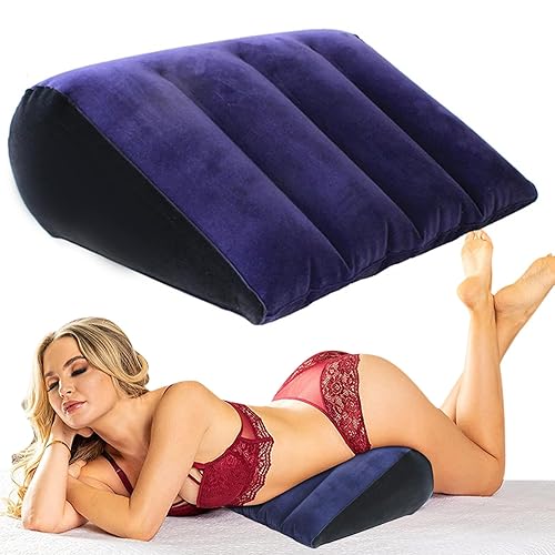 Sexe Oreiller Érotisme Lombaire Triangle Oreiller, Sexy Polyvalent Gonflable Coussin Jouets, Sex Toys pour Couple Adulte Sexe Meubles, Canapé Pliable Sans Trou Gonflable Voyage Oreiller