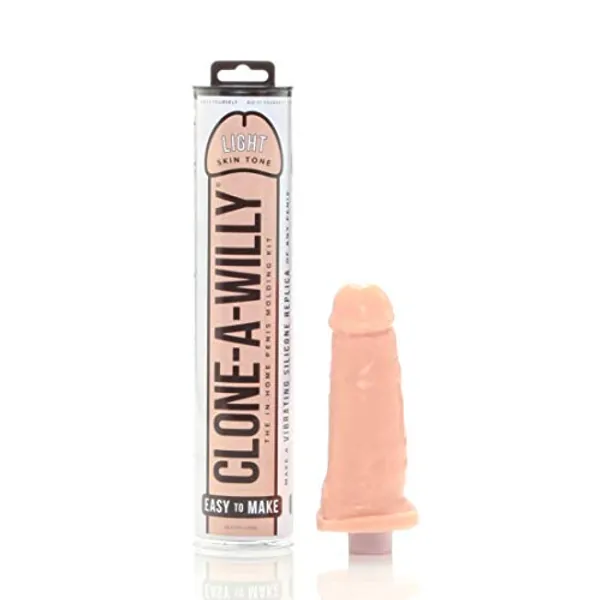 CLONE-A-WILLY - Silicone Penis Casting Kit for DIY Dildo (Light Skin Tone)