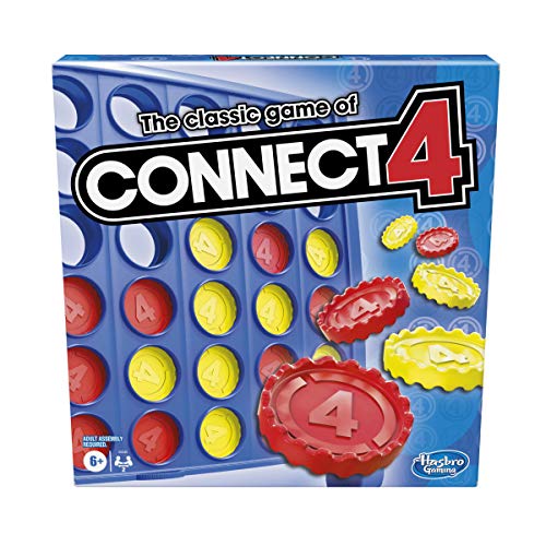 Hasbro Gaming Connect 4 Classic Grid,4 in a Row Game,Strategy Board Games for Kids,2 Player .for Family and Kids,Ages 6 and Up - Multi Color