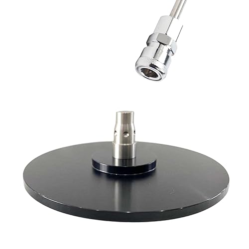 EBIEFLY Large Air Quick Connector Vacuum Vac U Lock Machine Attachments Suction Cup Reciprocating Saw Adapter Prevent Rotation Sawzall Smooth Aluminum Alloy 12cm/4.7in (Black Large) - Black Large