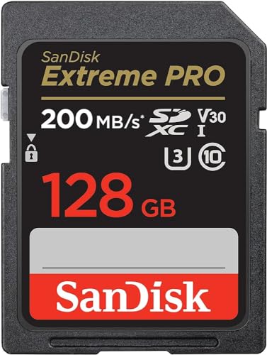 SanDisk 128GB Extreme PRO SDXC UHS-I Memory Card - C10, U3, V30, 4K UHD, SD Card - SDSDXXD-128G-GN4IN - Memory Card Only - 128GB