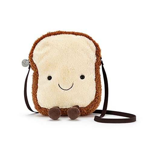 Jellycat Plush Bag Collection | Crossbody Bags & Shoulder Purses | Fun & Unique Handbag - Toast
