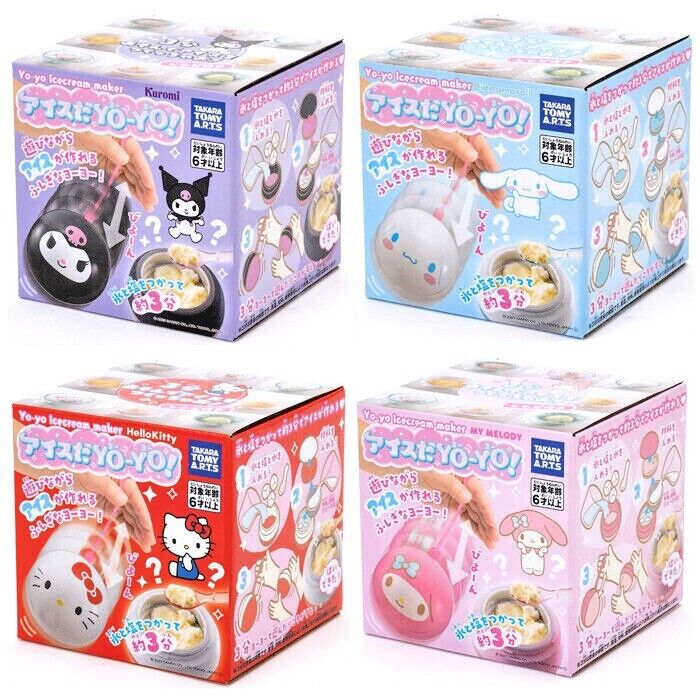 Yoyo ice cream maker Ice da yo-yo  Takara Tomy Sanrio 4 characters NEW