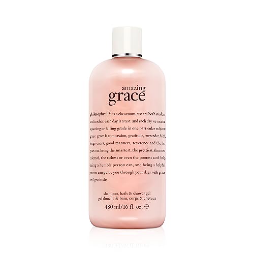 philosophy Amazing Grace Shampoo Shower Gel & Bubble Bath, 16 oz - Amazing Grace - 16 Fl Oz(Pack of 1)