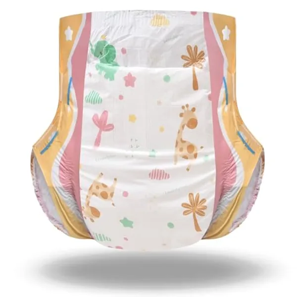 Landofgenie Adult Diapers for Women with Tabs Printed Adult Diapers ABDL Diapers Medium 10 Pieces (Medium 28"-38")