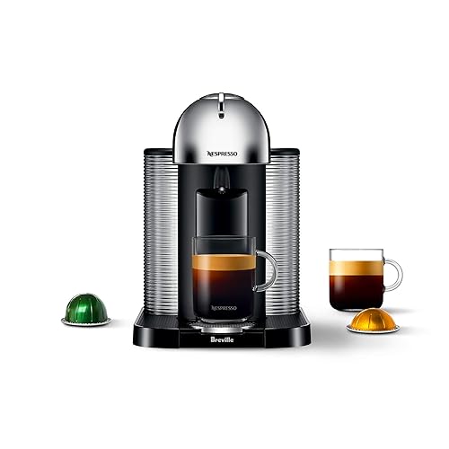 Nespresso Vertuo Coffee and Espresso Machine by Breville - Chrome - BNV220CRO1BUC1 - Espresso Coffee Maker