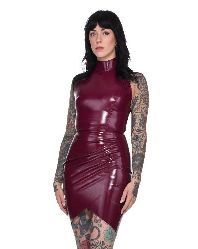 Roma Latex Dress | Made-to-measure / Translucent Black