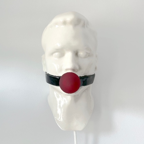 Wall-Mounted Gag Lamp — Pansy Ass Ceramics