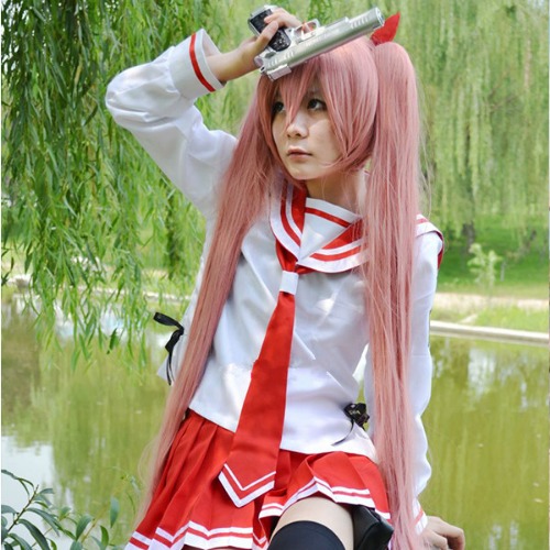 Disfraz de Anime hidan no aria, Kanzaki Holmes Aria, primavera JK, japonés, diario, rojo, shool, uniforme de Halloween, traje de marinero - AliExpress 