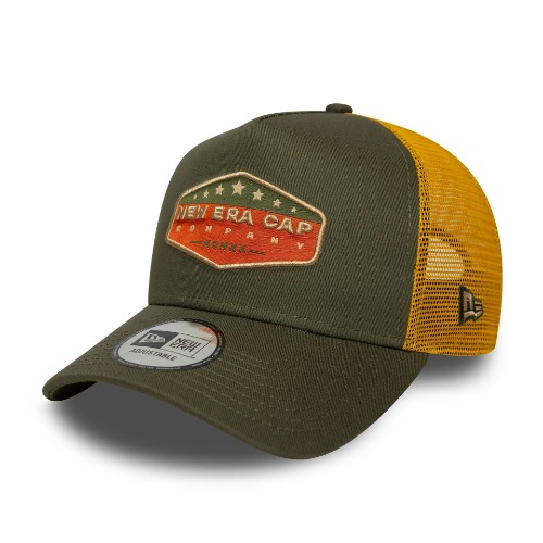 New Era Star Patch Trucker Cap - Olive