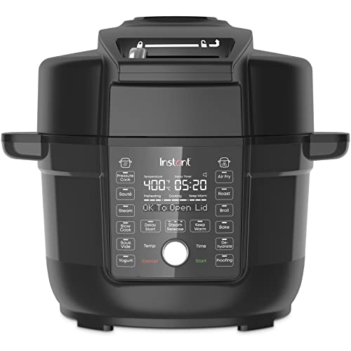 Instant Pot Duo Crisp Ultimate, 13-in-1 Air Fryer and Pressure Cooker Combo, Sauté, Slow Cook, Bake, Steam, Warm, Roast, Dehydrate, Sous Vide, & Proof, App With Over 800 Recipes, 6.5 Quart - 6.5QT - Ultimate