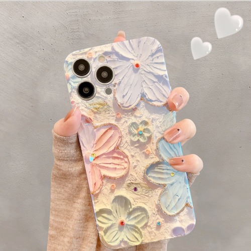 Floral Theme Phone Case for iPhone - For iPhone 12 Pro