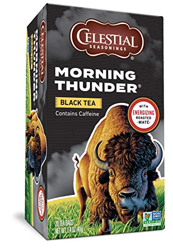 Celestial Seasonings Black Tea, Morning Thunder, 20 Count (Pack of 6) - Morning Thunder