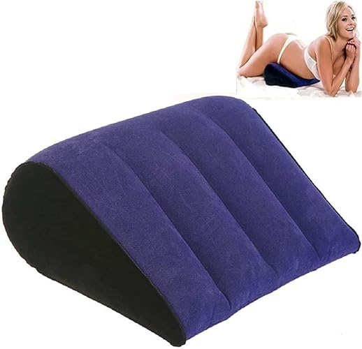 Inflatable Triangle Pillow Body Support Pillow for Couple Magic Cushion, Sex Bondage BDSM Restraints Tied Down Ankle and Wrist On Bed, Sexy Straps for Adult Sweater ik20