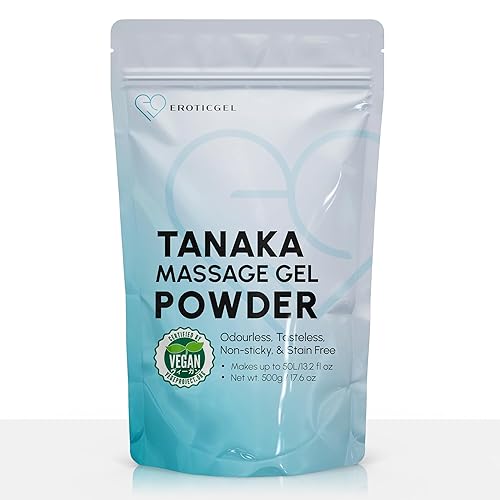Tanaka Edition Nuru Massage Gel Powder 500g | Aloe Vera, Seaweed, Liquorice, & Green Tea | Made in Japan | Paraben & Glycerine Free | Makes 1.05 gal - Tanaka - 500g