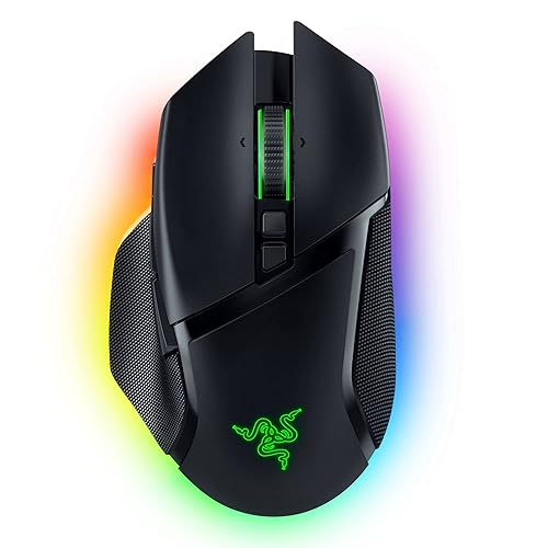 Razer Basilisk V3 Pro Wireless Gaming Mouse: HyperScroll Tilt Wheel - 30K DPI Optical Sensor - Gen-3 Optical Switches - 13-Zone Chroma RGB - 13 Programmable Controls - 3 Connection Modes - Black - Classic Black - V3 Pro - Wireless - Mouse