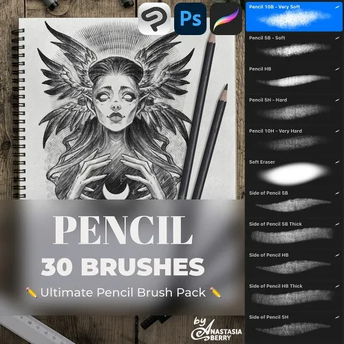30 Pencil Brushes for CSP