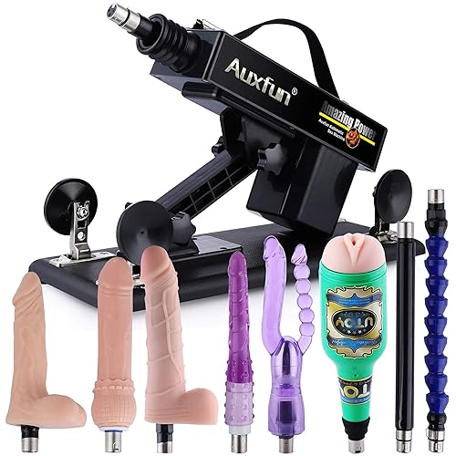 Sex Machine Love Machine Fuck Machine Adjustable Speed 3XLR Connector Fucking Machine for Male and Female with 8 Attachments