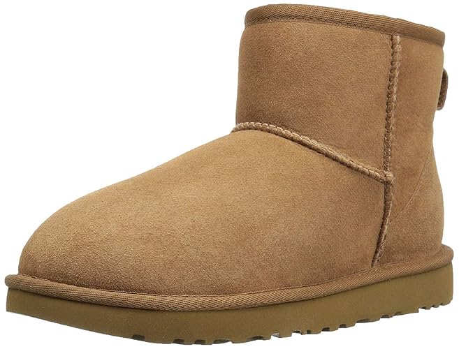 UGG womens 1016222 Classic Mini - 9 - Brown Chestnut