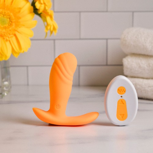 Creamsicle Remote Vibrator - Orange